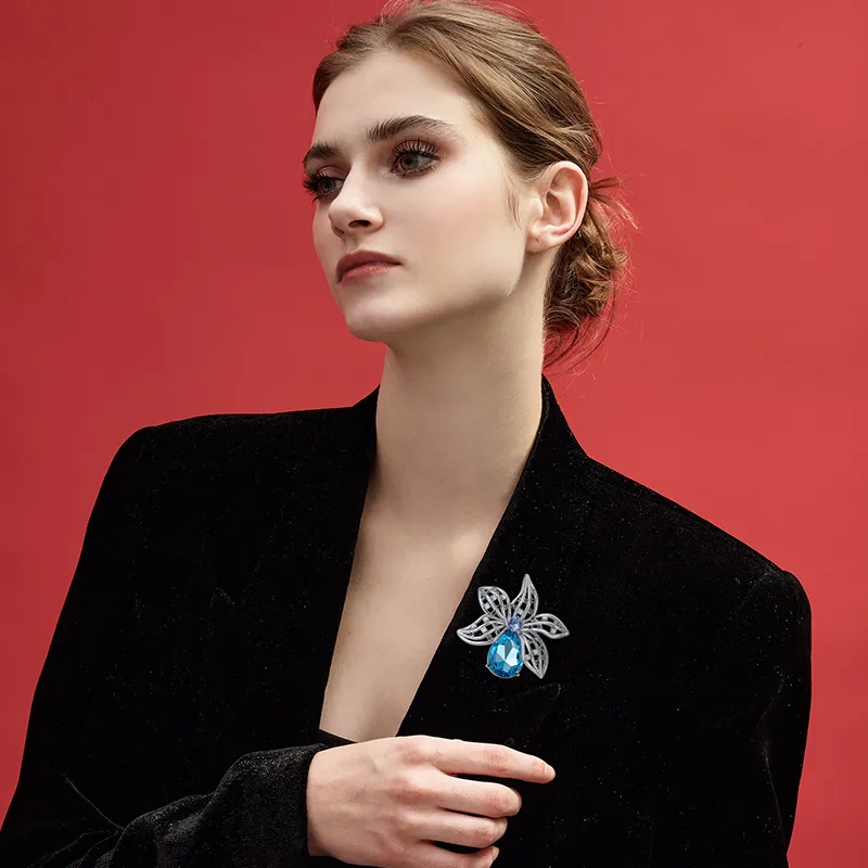 Eternelle Austrian Crystal Brooches Women's-1