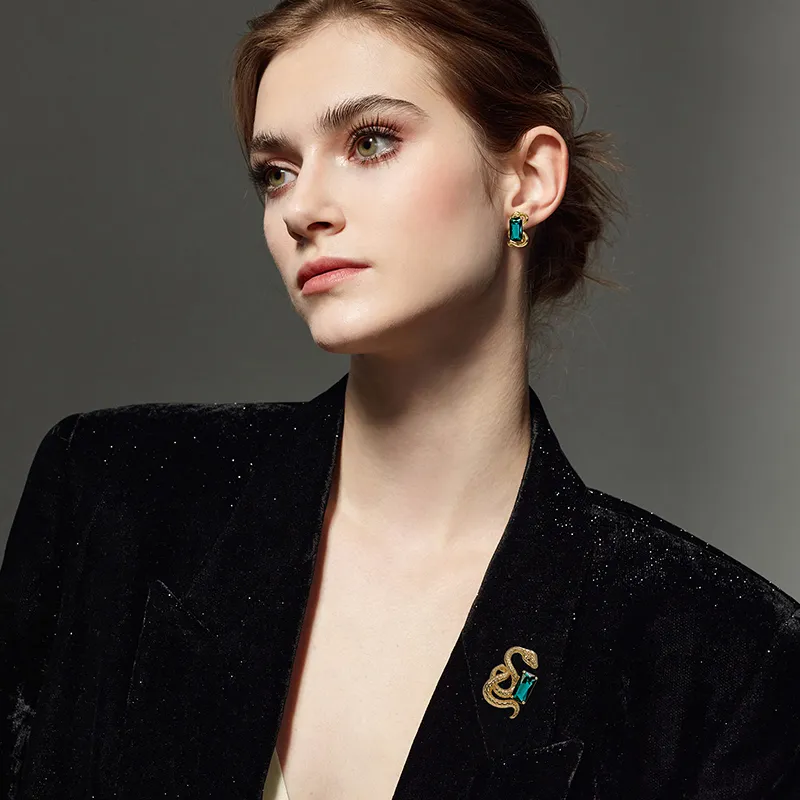 Eternelle Faux Crystal Stud Earrings Women's-1
