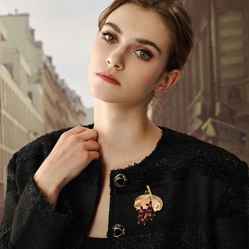 Eternelle Austrian Crystal Brooches Women's-3