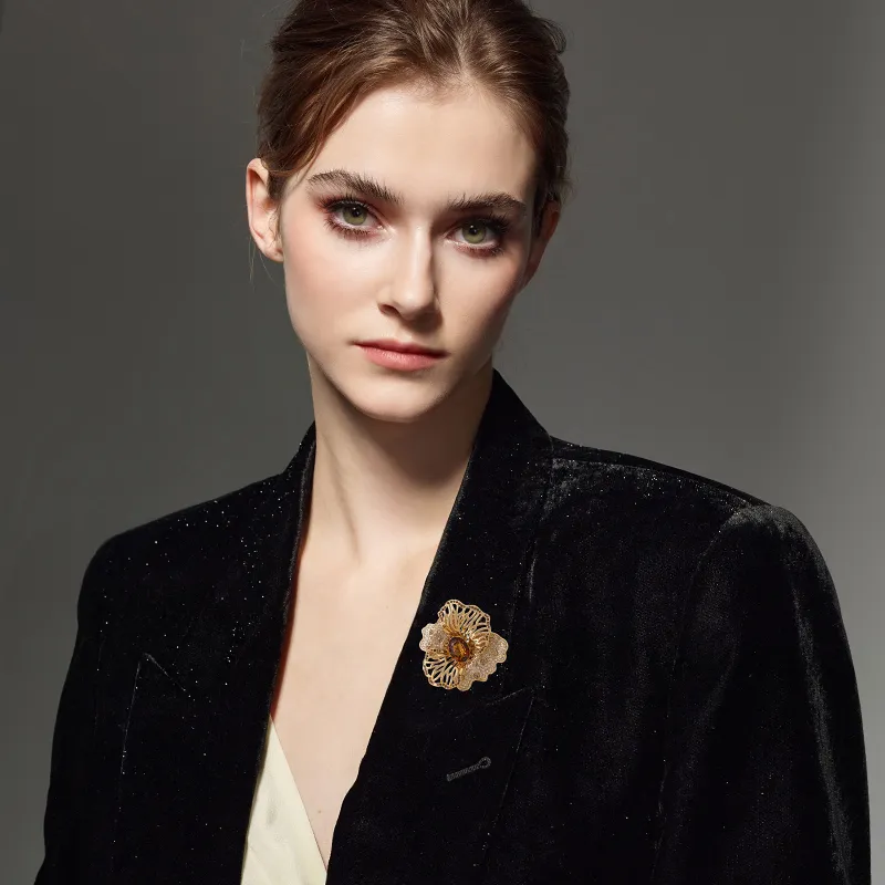 Eternelle Austrian Crystal Brooches Women's-5