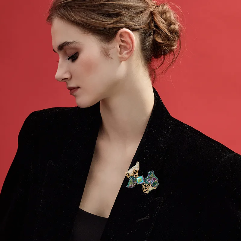 Eternelle Austrian Crystal Brooches Women's-3