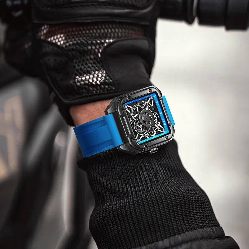 JUVET Gravity Series Automatic Mechanical Movement Men's Watches Watch Black Dial-18