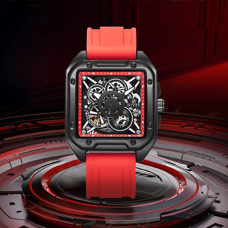 JUVET Gravity Series Automatic Mechanical Movement Men's Watches Watch Black Dial-28