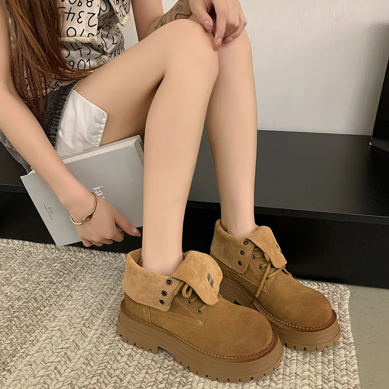 Y6T Ankle Boots Women's Camel/Beige-6