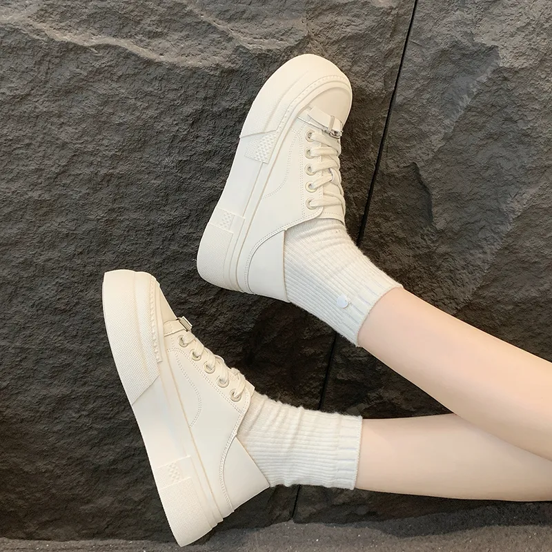 Y6T Height Increasing Lightweight Breathable Low Top Skateboard Shoes Women's-11