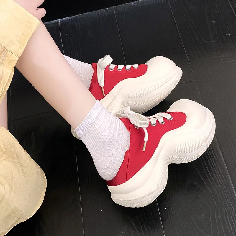 Y6T Height Increasing Lightweight Breathable Low Top Casual Shoes Women's-6