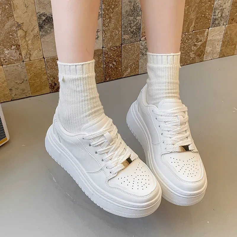Y6T Slip Resistant, Lightweight, And Breathable Low Top Skateboard Shoes Women's-9