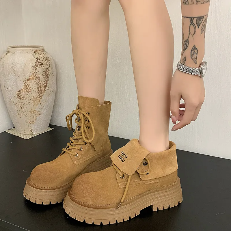 Y6T Ankle Boots Women's Camel/Beige-7
