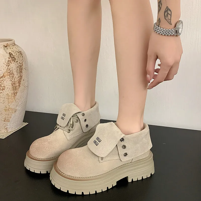 Y6T Ankle Boots Women's Camel/Beige-17