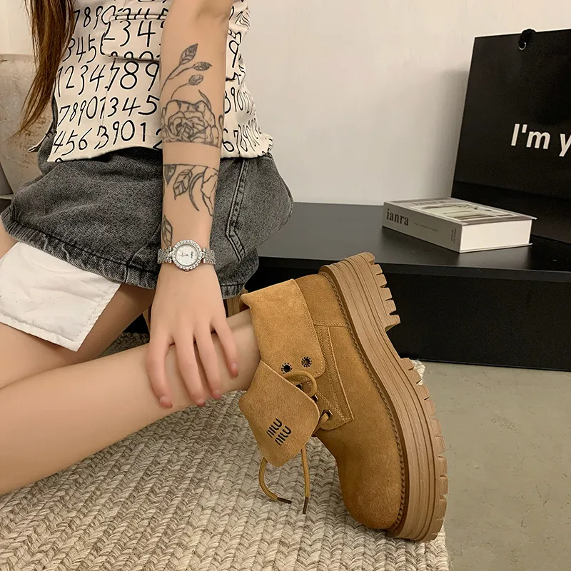 Y6T Ankle Boots Women's Camel/Beige-4