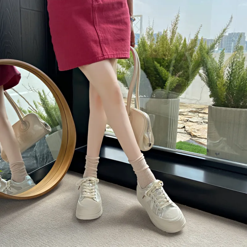 Y6T Height Increasing Lightweight Breathable Low Top Skateboard Shoes Women's-11