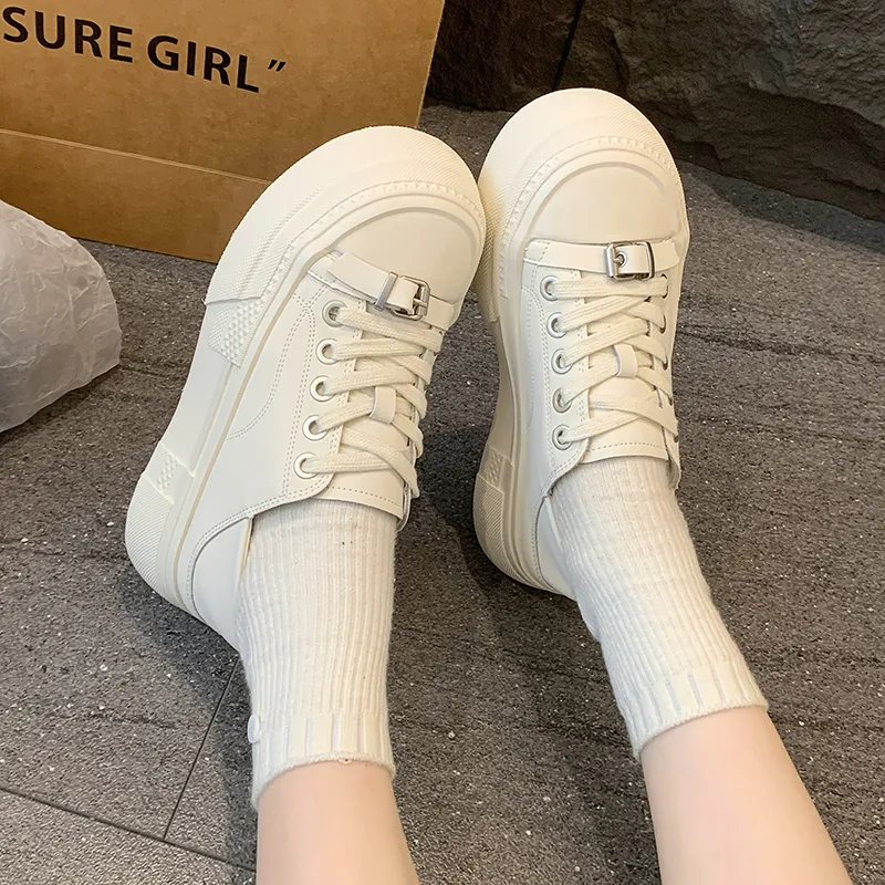 Y6T Height Increasing Lightweight Breathable Low Top Skateboard Shoes Women's-8