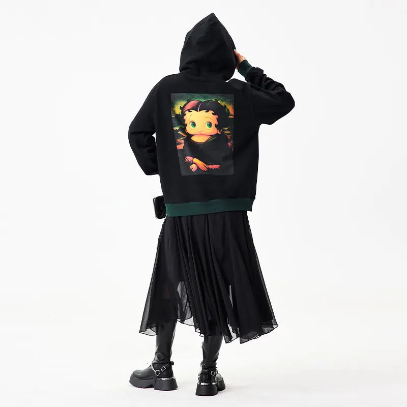 BETTY BOOP Hoodie Women's Black-3