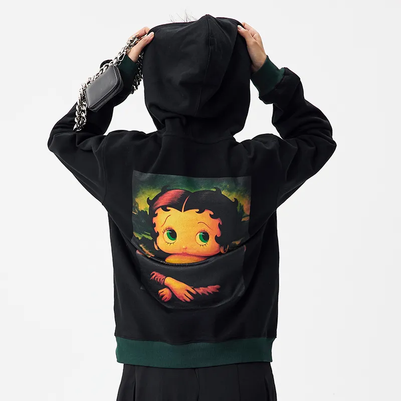 BETTY BOOP Hoodie Women's Black-2