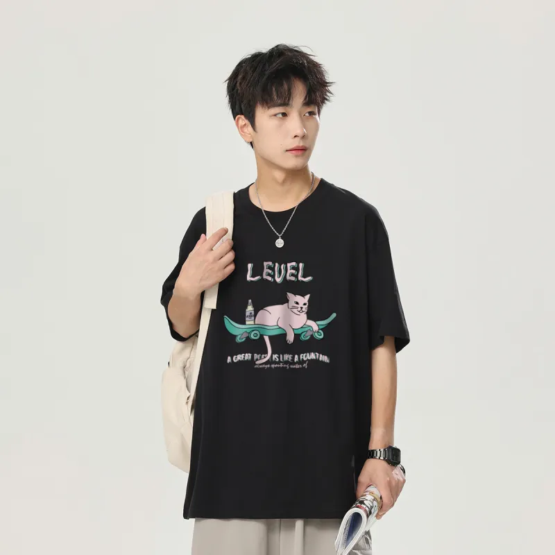 LEVEL Short Sleeved T Shirts Unisex-4