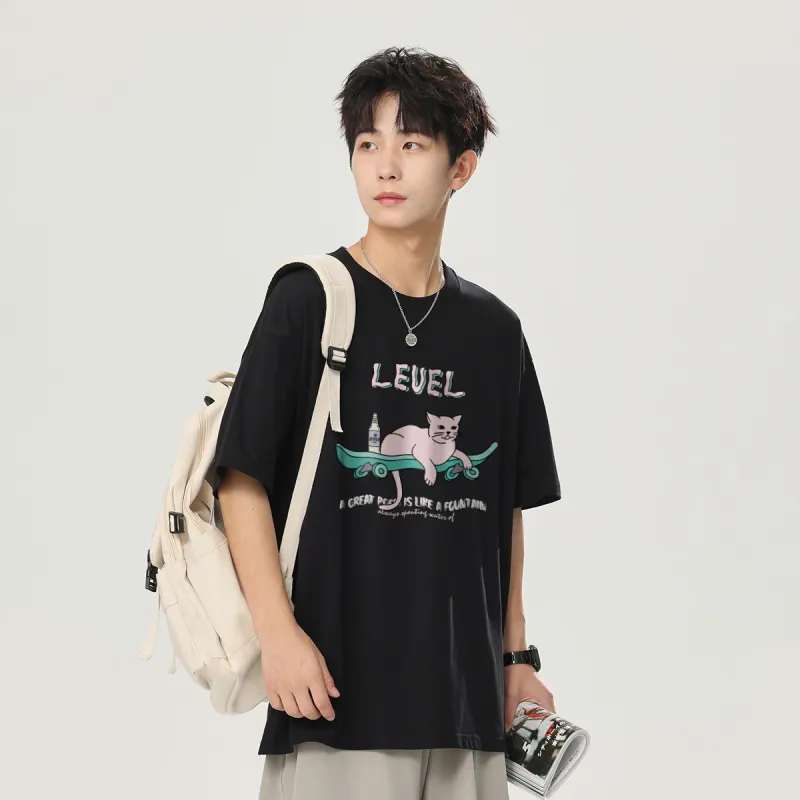 LEVEL Short Sleeved T Shirts Unisex-3