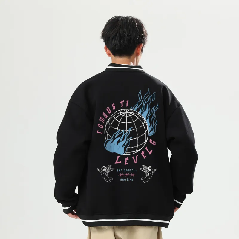 LEVEL RELAX Series Baseball Jacket Unisex-2