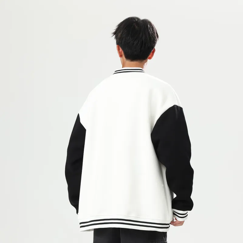 LEVEL RELAX Series Baseball Jacket Unisex-4