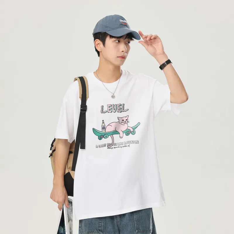 LEVEL Short Sleeved T Shirts Unisex-9