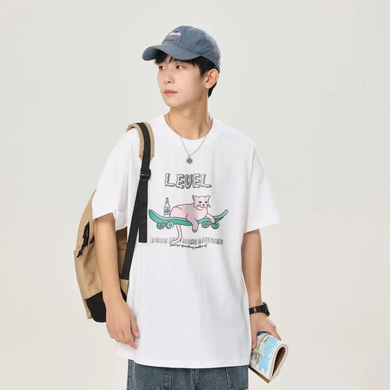 LEVEL Short Sleeved T Shirts Unisex-8