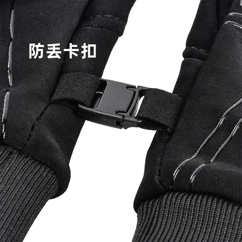 Aito Riding Equipment Glove Unisex Polyamide Silicone Short Plush M/L/XL Black-4