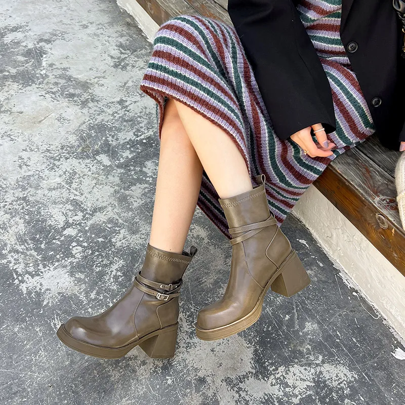 Wonderful Couple Ankle Boots 7cm Women's-4