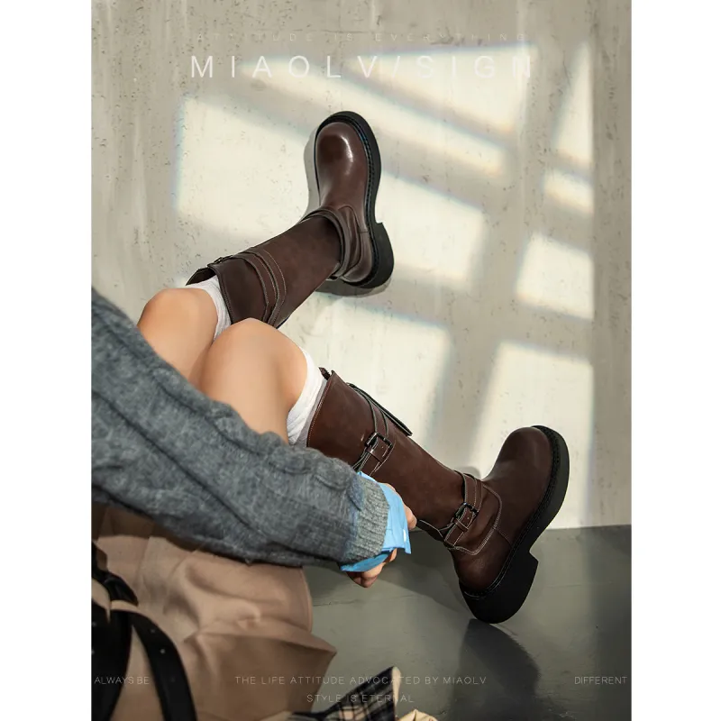 Wonderful Couple Knee high Boots 5cm Women's-1