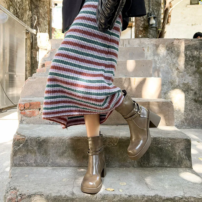 Wonderful Couple Ankle Boots 7cm Women's-2