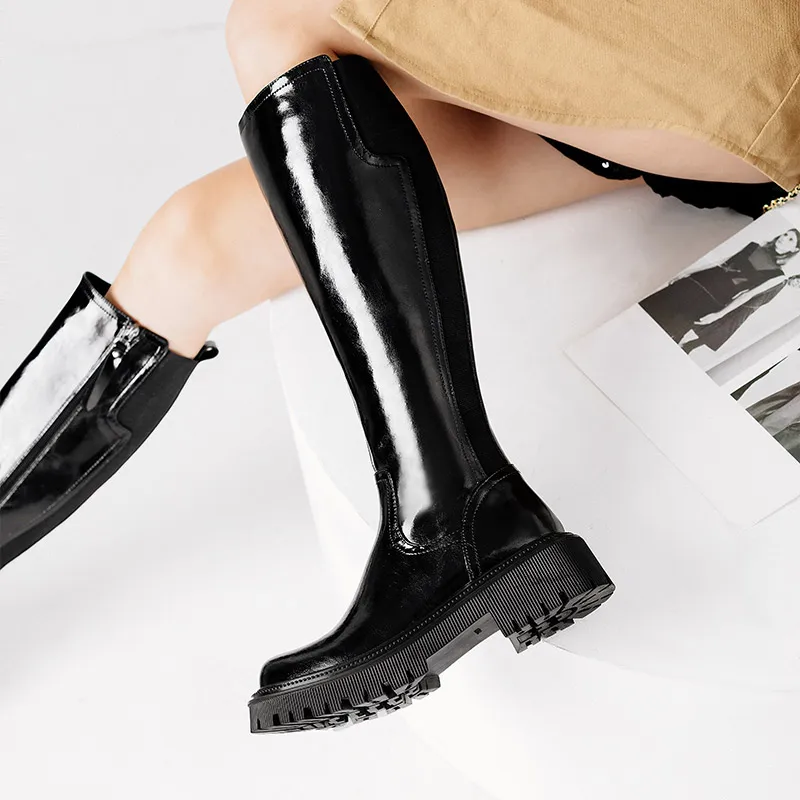 Wonderful Couple Knee-high Boots 5.5cm Women's-2