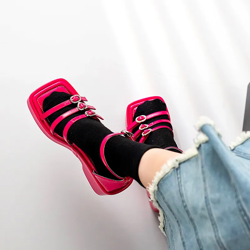 Wonderful Couple One Strap Sandals 7cm Women's-17