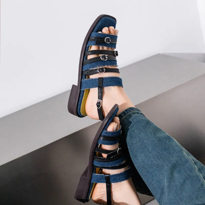 Wonderful Couple Roman Sandals 3.5cm Women's-13