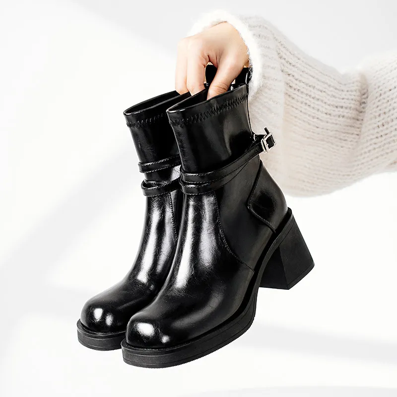 Wonderful Couple Ankle Boots 7cm Women's-8