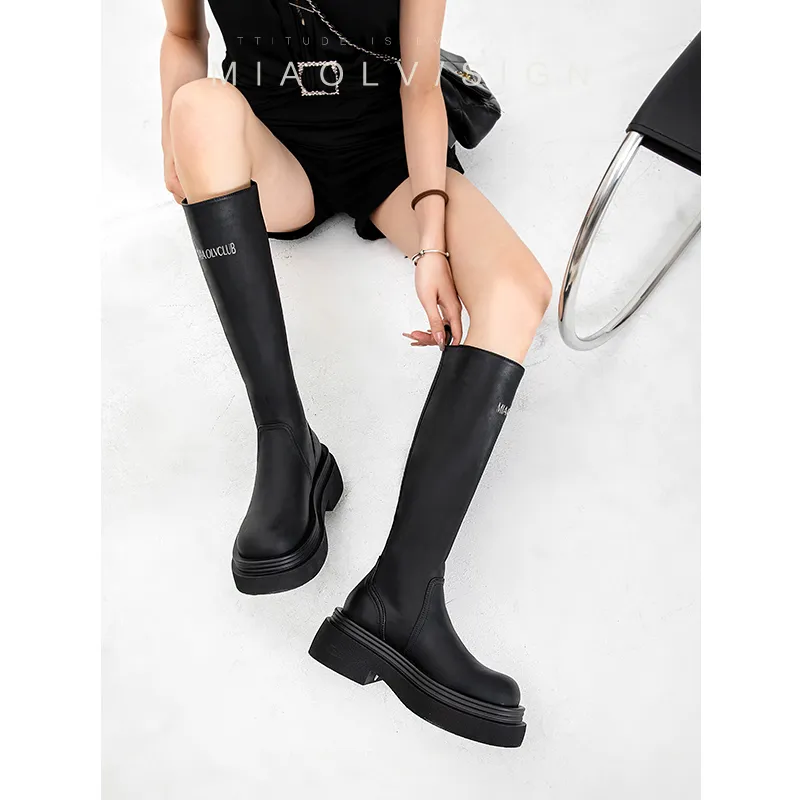 Wonderful Couple Knee-high Boots 6cm Women's-9