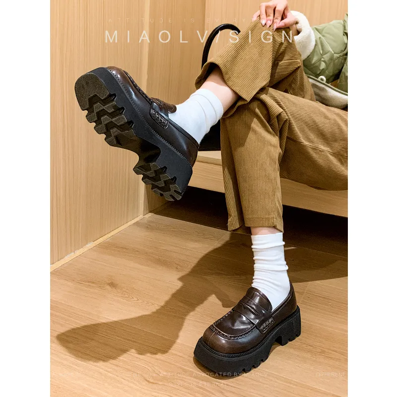 Wonderful Couple Loafers 6cm Women's-2