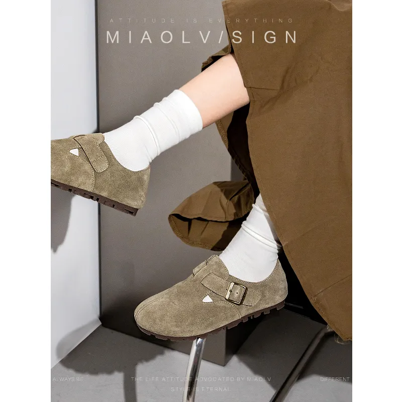 Wonderful Couple Casual Single Shoes 0.8cm Women's-12