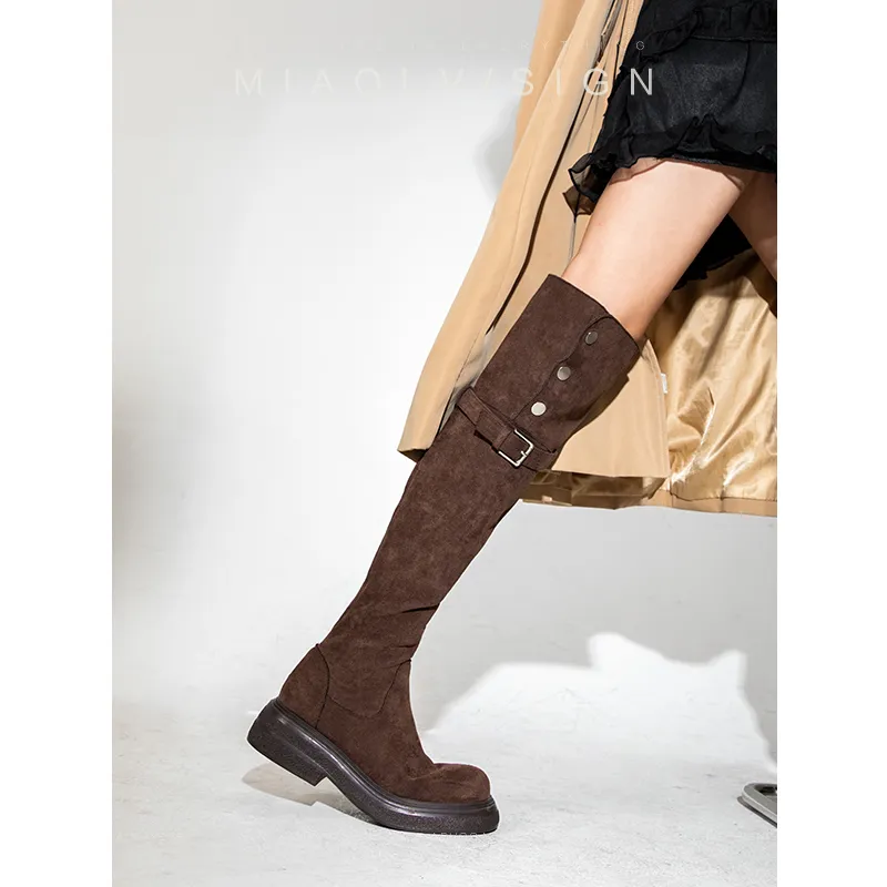 Wonderful Couple Over-the-knee Boots 4.5cm Women's-19