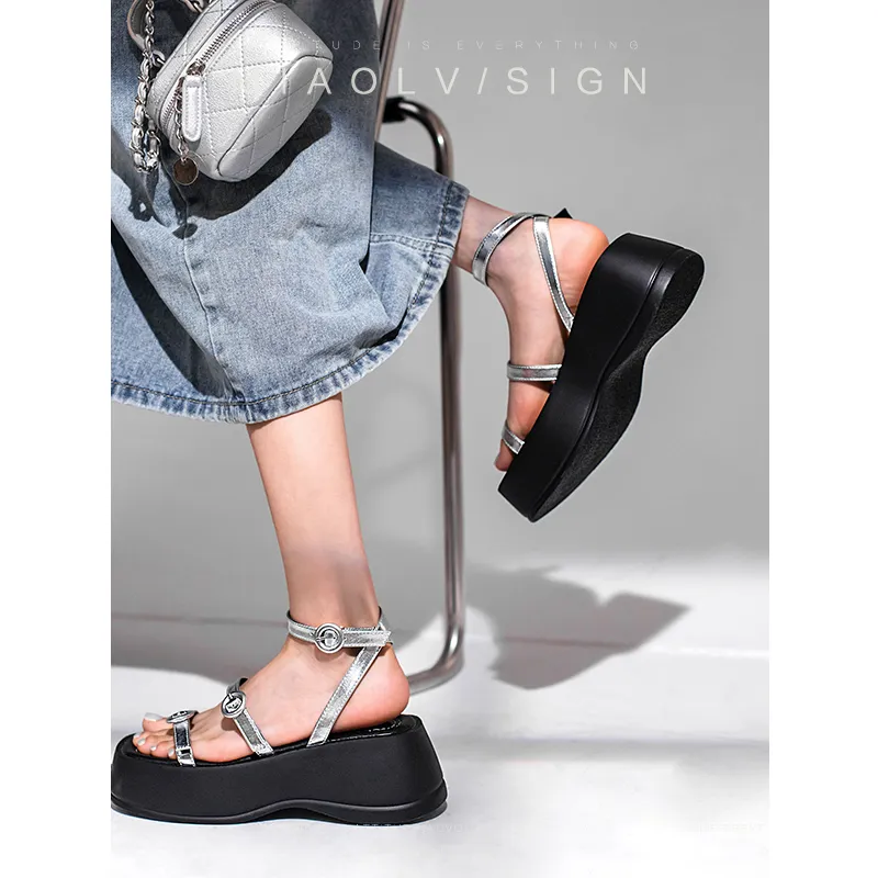 Wonderful Couple Strap Sandals 6.5cm Women's-6