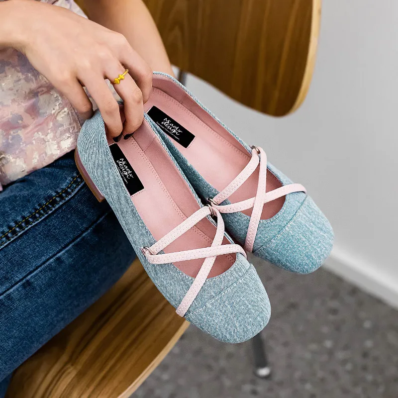 Wonderful Couple Casual Single Shoes 1.5cm Women's-14