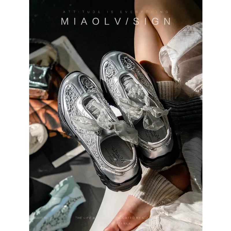 Wonderful Couple Durable Breathable Lightweight Low Top Casual Shoes Women's Liquid Silver-7