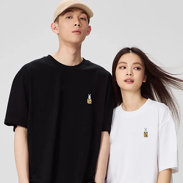 NPC Printed Short Sleeved T Shirts Trendy Loose Fit Unisex-4
