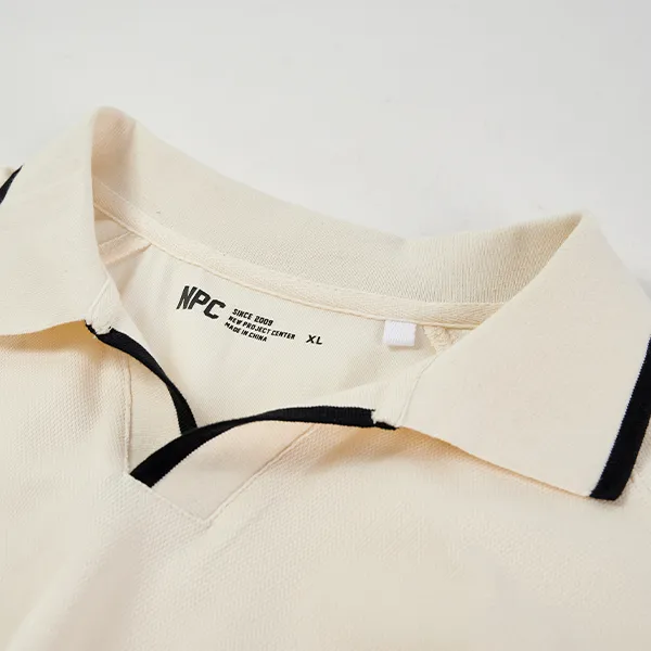NPC POLO Men's Loose Fit Drop Shoulder Style, Relaxed And Comfortable Unisex-2