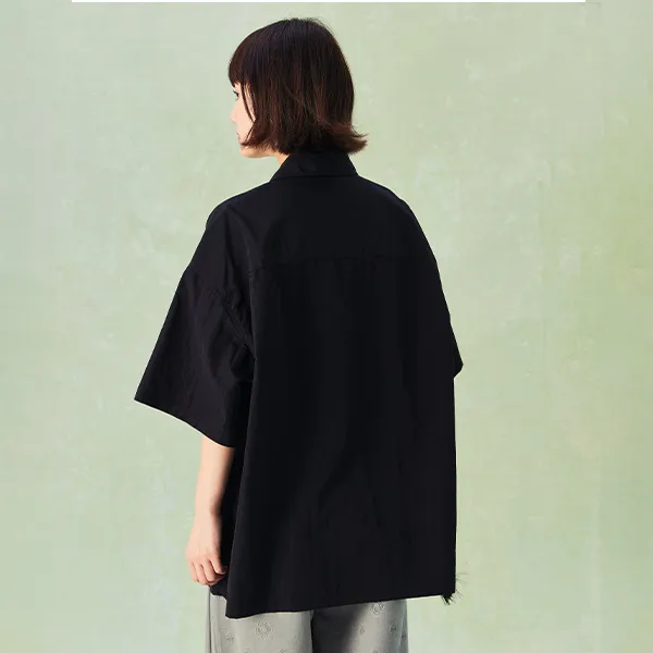 NPC Short-Sleeved Shirt For Men-Chinoiserie Languid Man Unisex-7