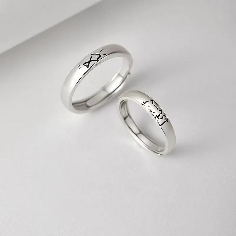 Fan Xing As Season S999 Fine Silver Rings Unisex-3