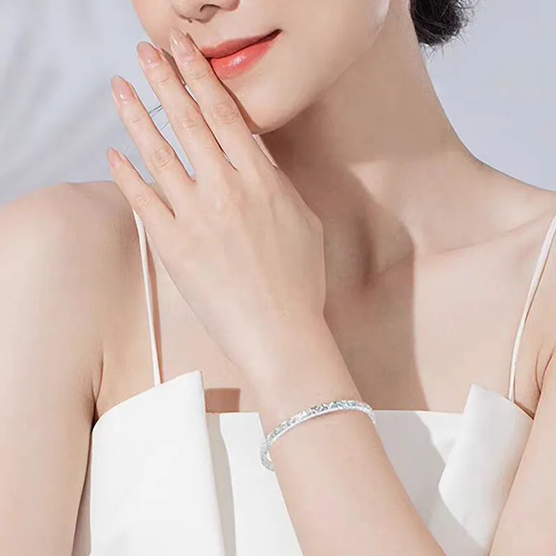 Fan Xing As Season S999 Fine Silver Bangles Women's-1