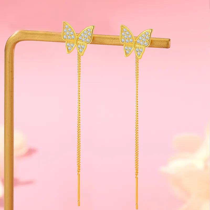 Fan Xing As Season S925 Silver Drop Earrings Women's-2