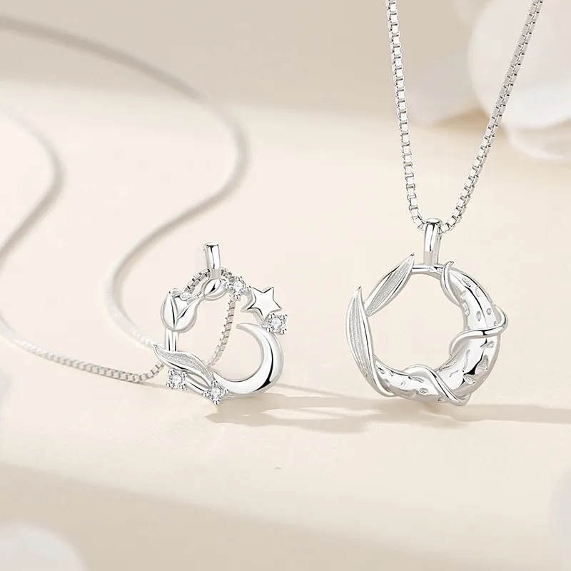 Fan Xing As Season S925 Silver Necklaces Unisex-3