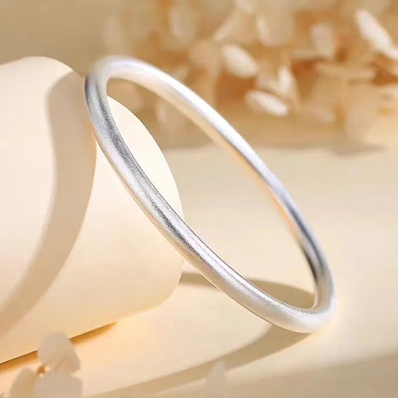 Fan Xing As Season S999 Fine Silver Bangles Women's-3