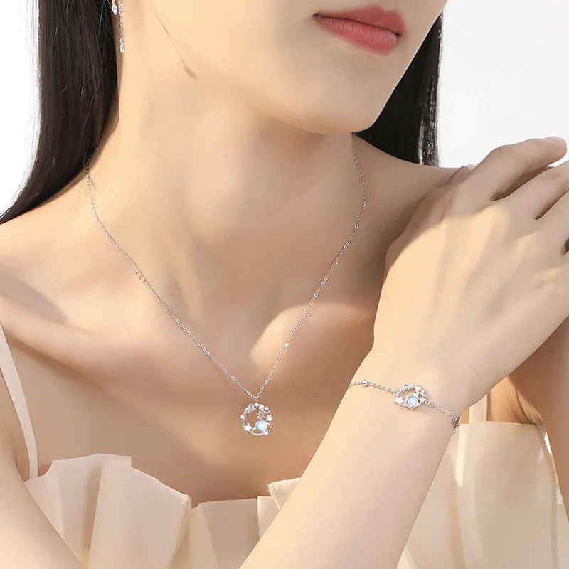 Fan Xing As Season S925 Silver Necklaces Women's-1