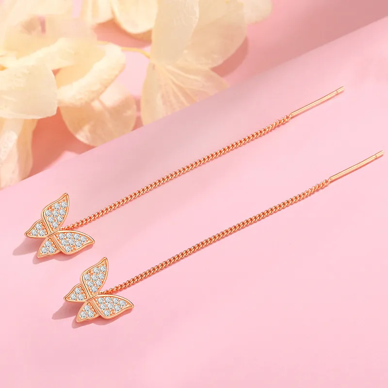 Fan Xing As Season S925 Silver Drop Earrings Women's-3