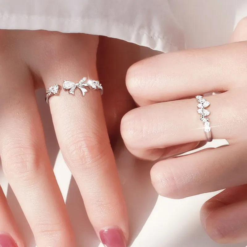 Fan Xing As Season S925 Silver Rings Women's-4